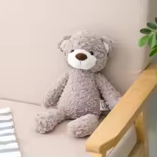 Fluffy Grey Bear Plush