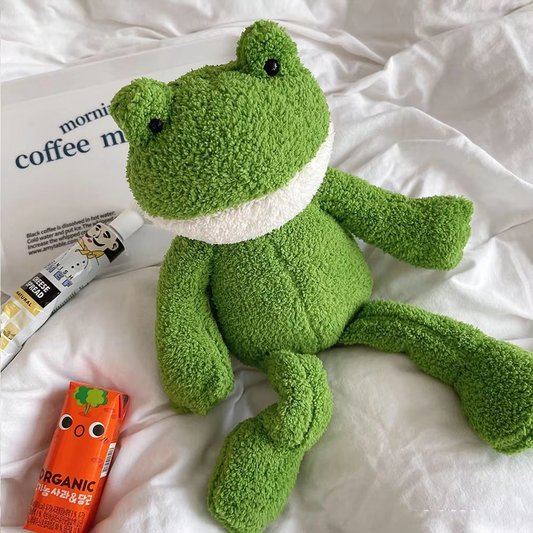 Cute Fuzzy Frog Plush