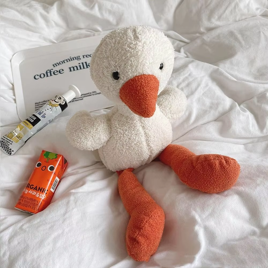 Cute Fuzzy Duck Plush