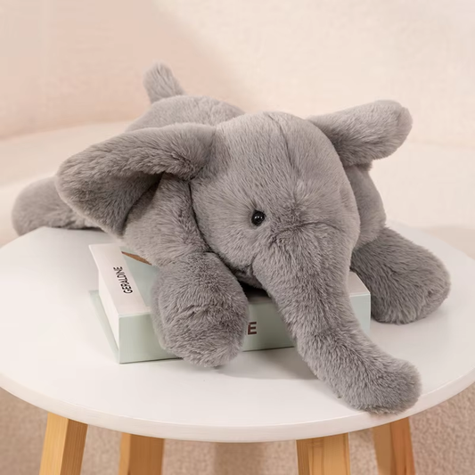Big Fluffy Elephant Plush