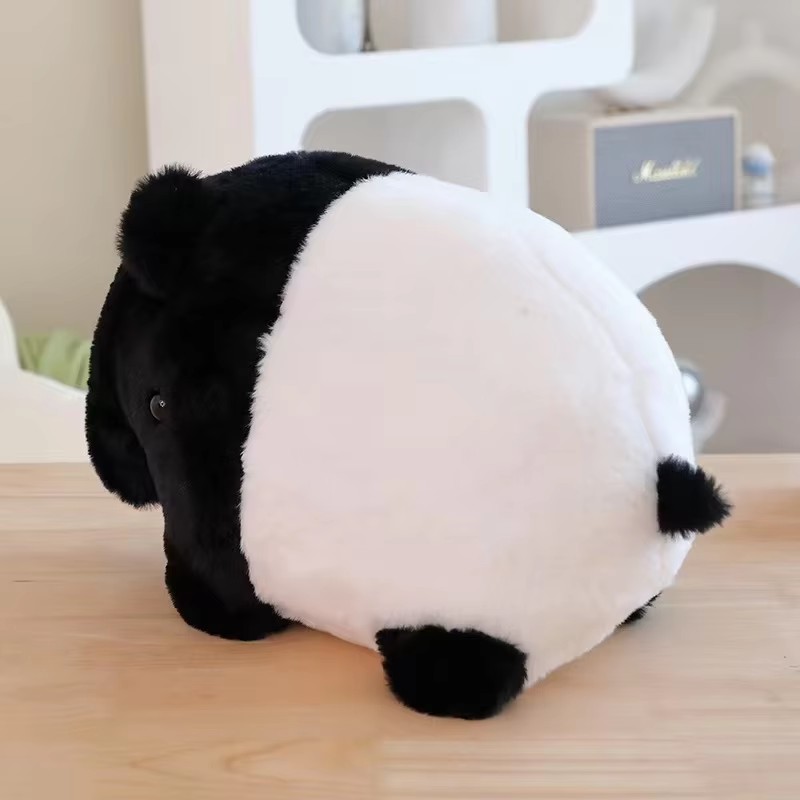 Fat Fluffy Panda Elephant Plush