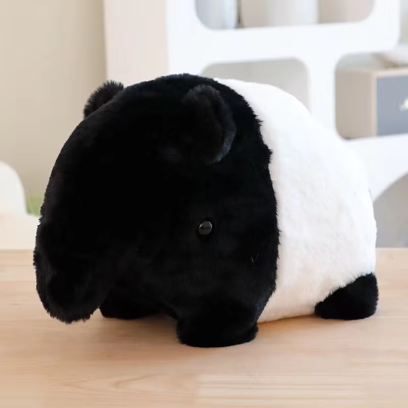 Fat Fluffy Panda Elephant Plush