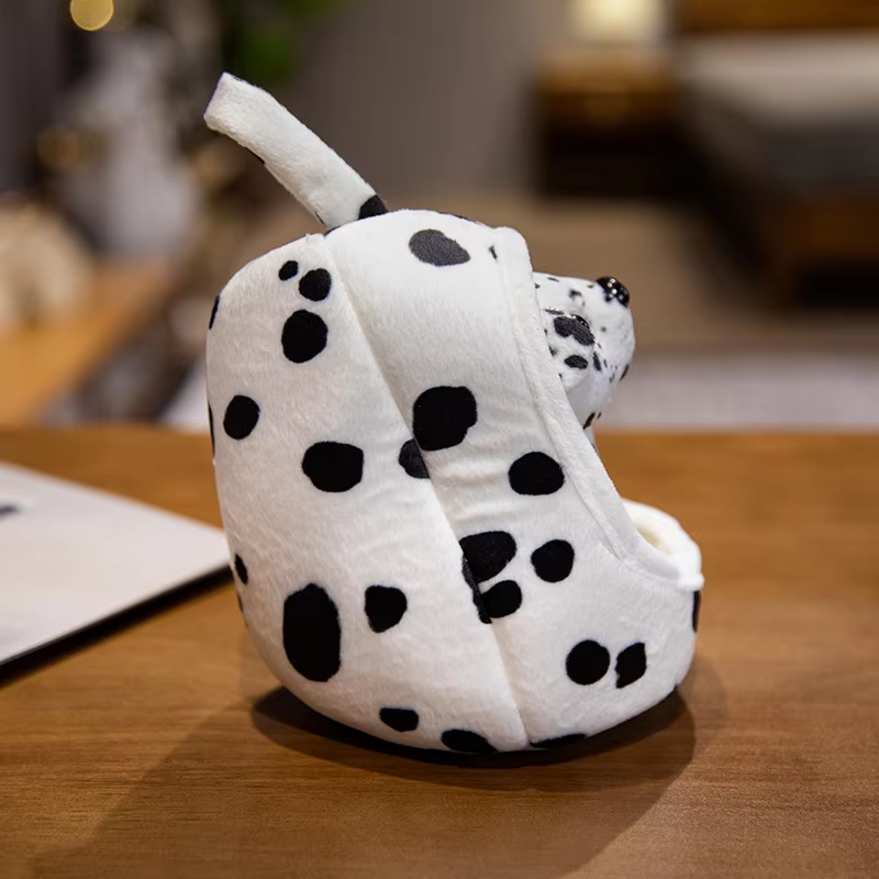 Cute Dalmatian With Kennel Plush