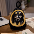 Cute Rottweiler With Kennel Plush