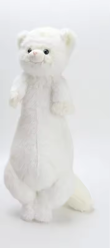 Long White Ferret Plush