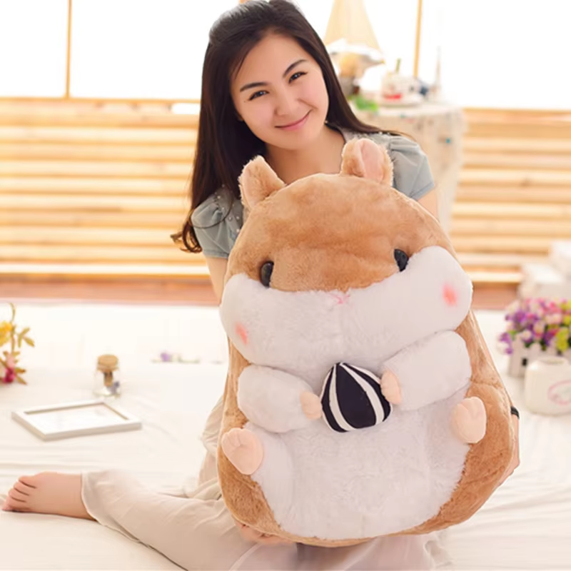 Fat Hamster With Seed Plush
