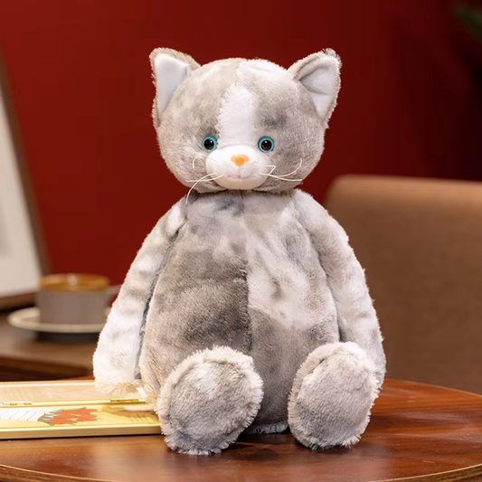 Soft Grey Cat Plush