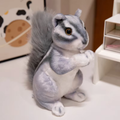Cute Squishy Grey Squirrel Plush