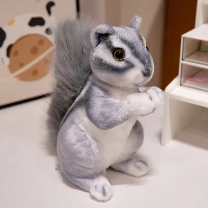 Cute Squishy Grey Squirrel Plush