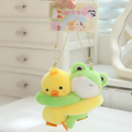 Cute Hugging Frog & Duck Keychain