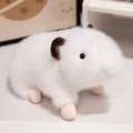 Fluffy White Guinea Pig Plush