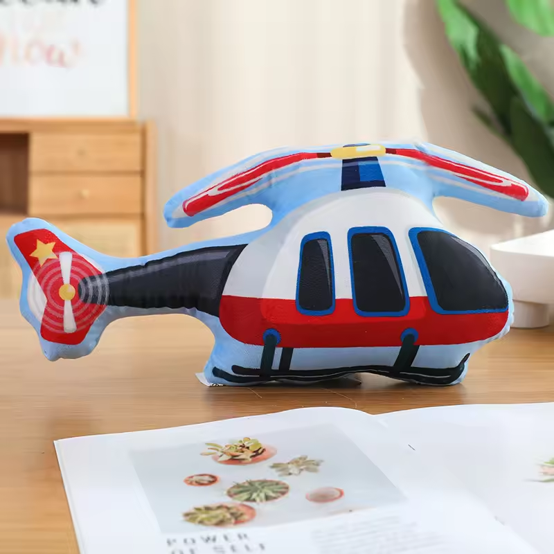 Squishy Helicopter Pillow Plush
