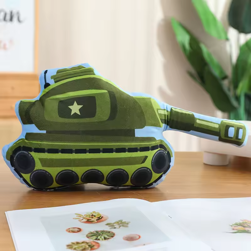 Squishy Tank Pillow Plush