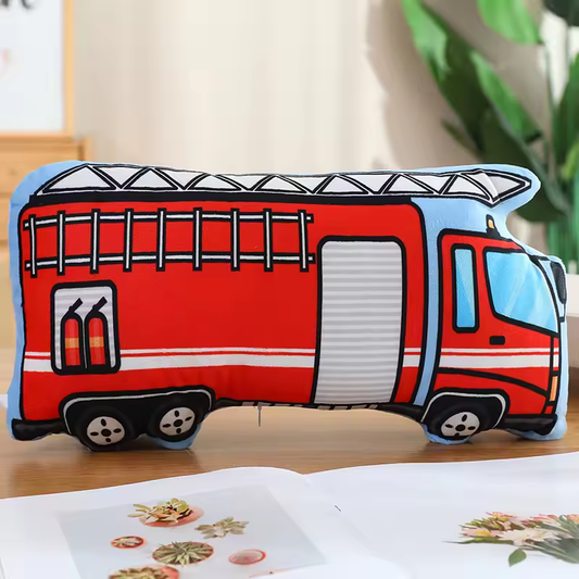 Squishy Firefighter Truck Pillow Plush