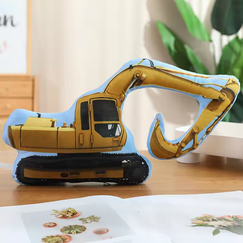 Squishy Excavator Pillow Plush