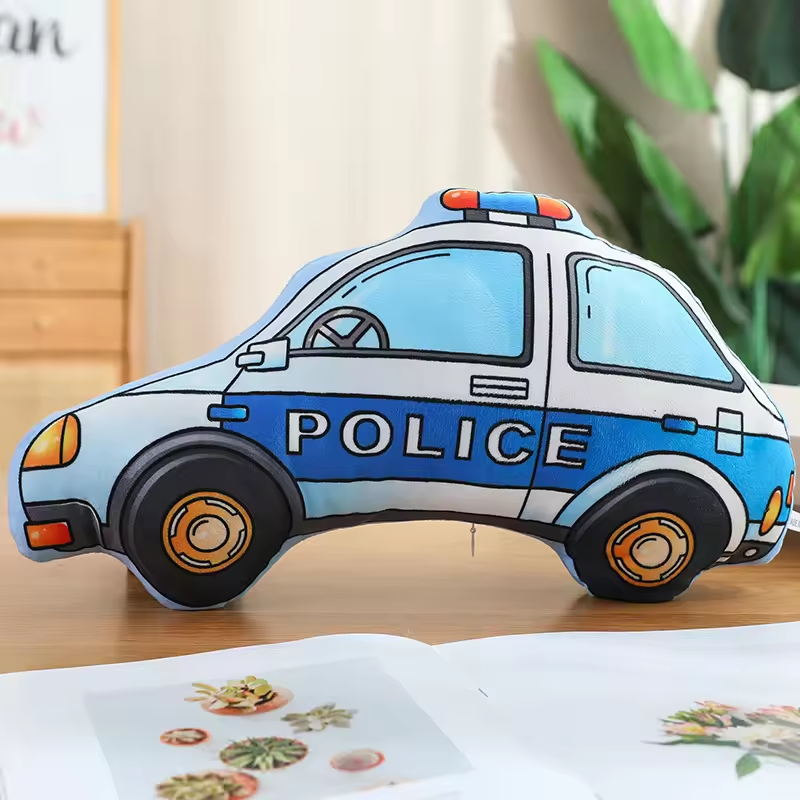 Squishy Police Car Pillow Plush