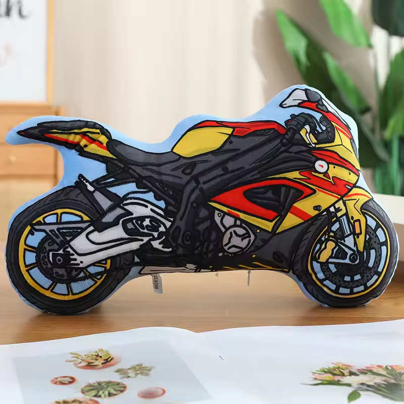 Squishy Motorcycle Pillow Plush
