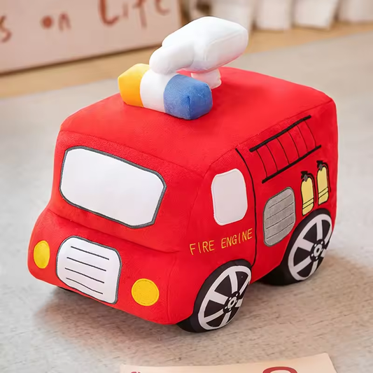 Cute Firefighter Truck Plush