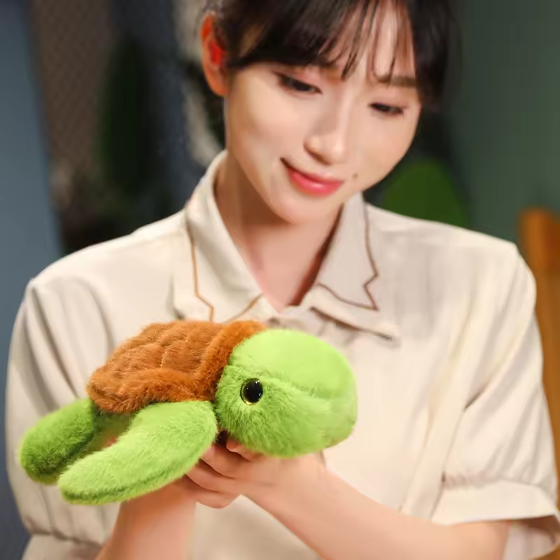 Cute Fluffy Turtle Plush