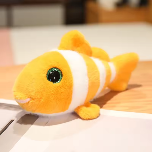 Cute Fuzzy Clownfish Plush