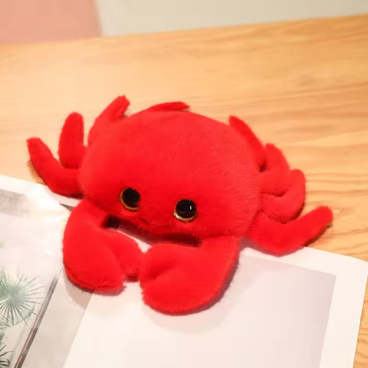 Cute Fuzzy Crab Plush