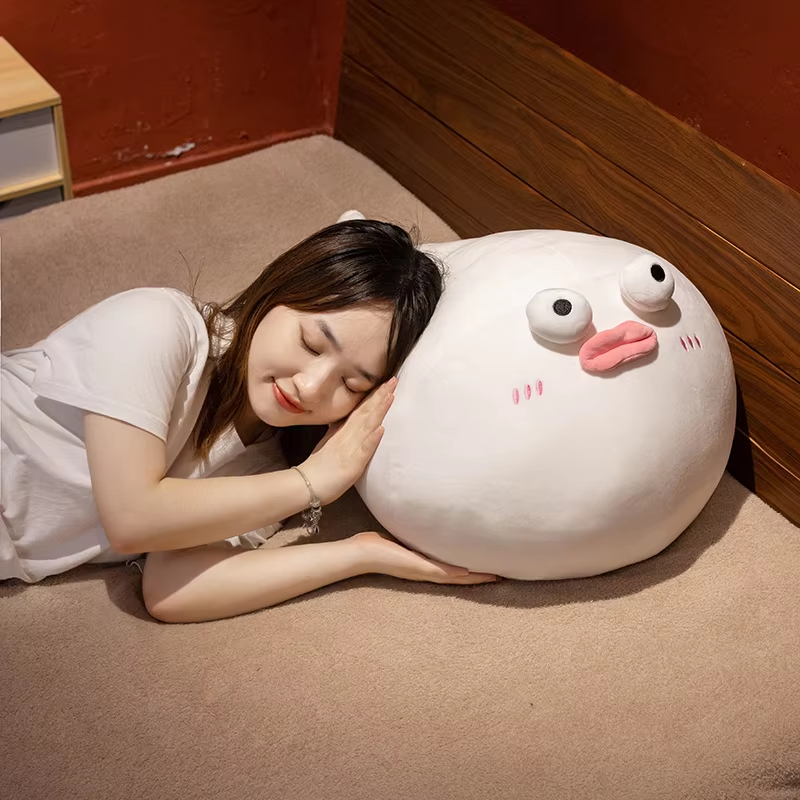 Big Squishy White Puffer Fish Plush