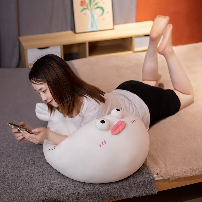 Big Squishy White Puffer Fish Plush