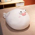 Big Squishy White Puffer Fish Plush