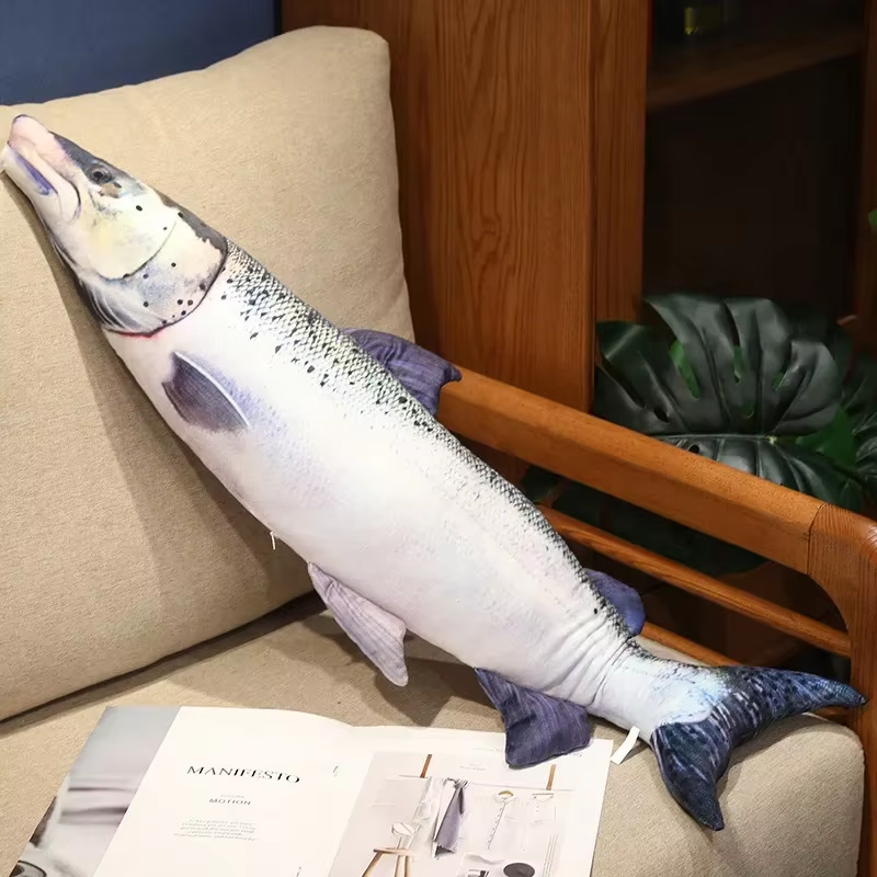 Realistic Salmon Squishy Plush