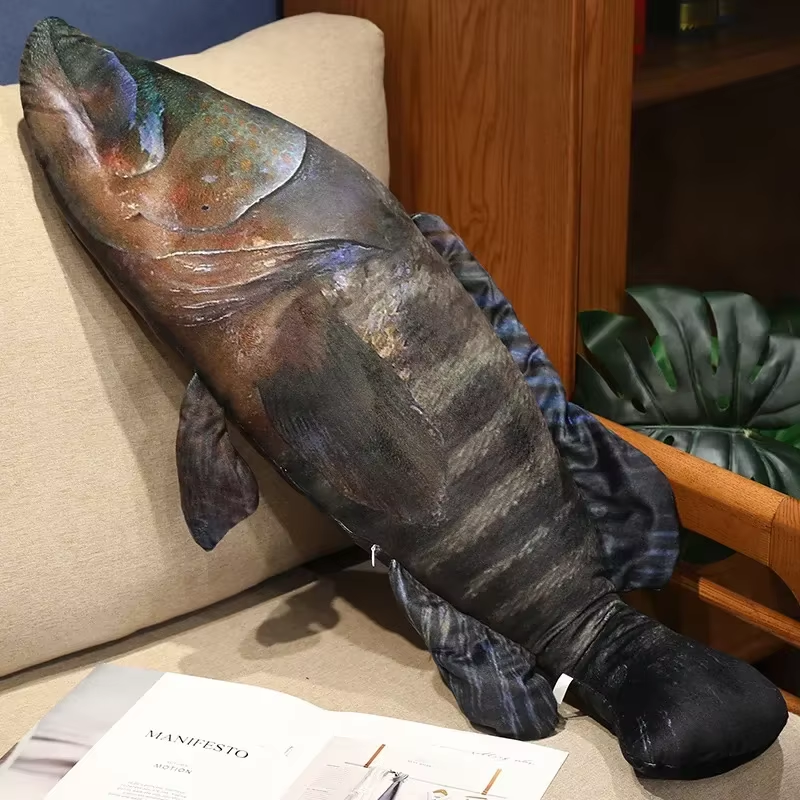 Realistic Grouper Squishy Plush