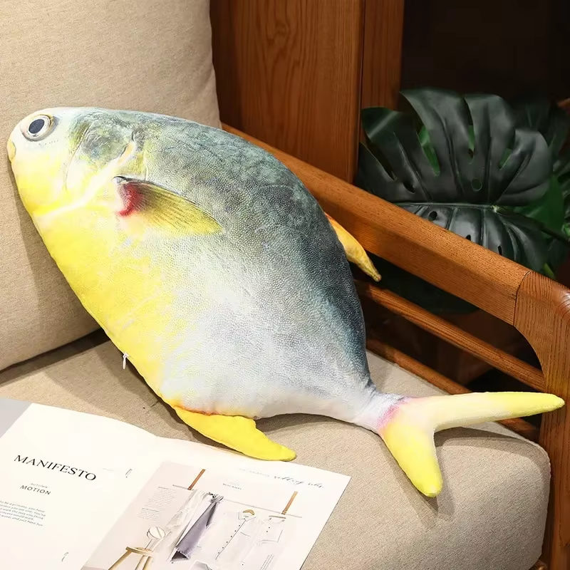 Realistic Pomfret Squishy Plush