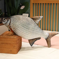Realistic Grey Fish Plush
