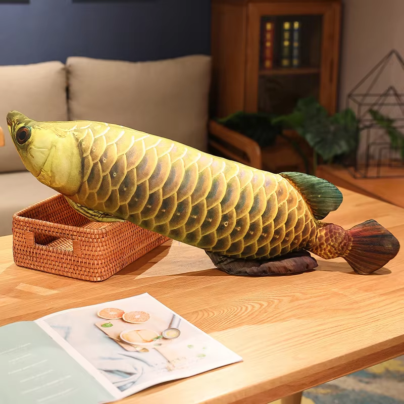 Long Yellow Squishy Fish Plush