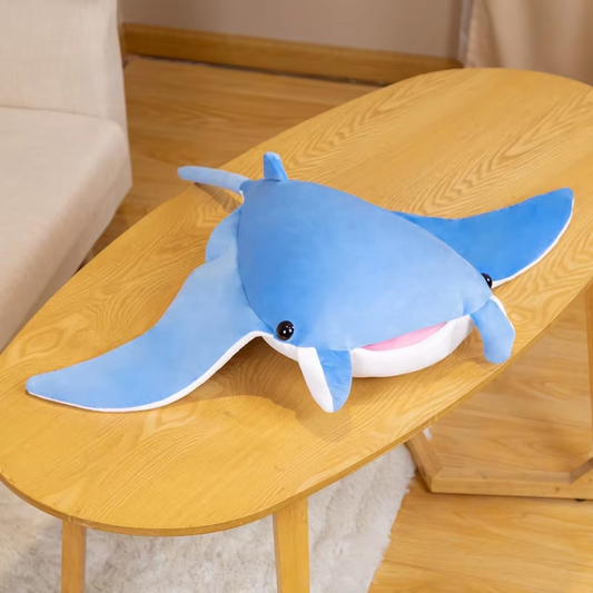 Cute Blue Manta Ray Plush