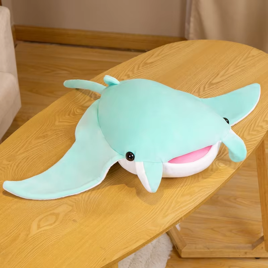 Cute Green Manta Ray Plush