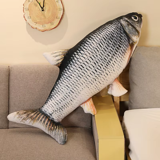 Big Squishy Grey Carp Plush