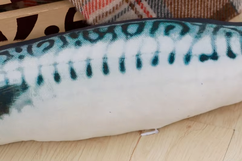 Realistic Mackerel Squishy Plush