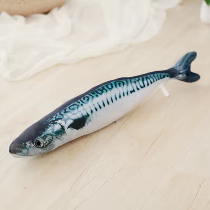 Realistic Mackerel Squishy Plush