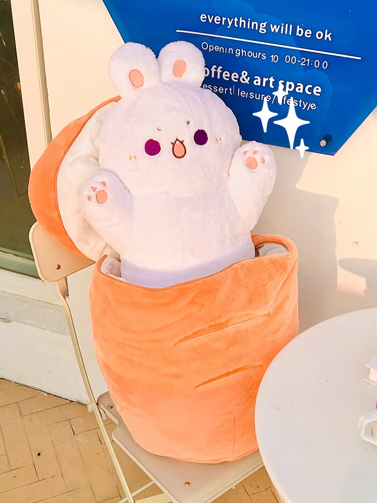 Bunny Stuffed In Carrot Plush