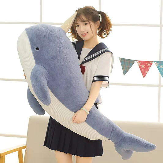 Fluffy Narwhal Whale Plush
