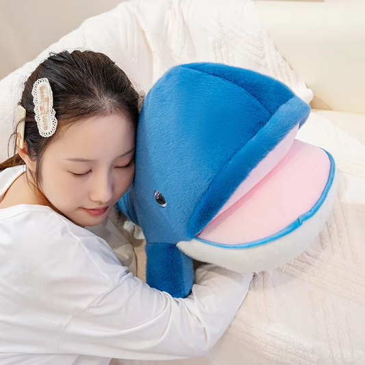 Fluffy Happy Whale Plush