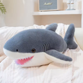Fluffy Grey Shark Plush