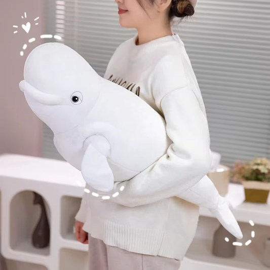 Big White Beluga Whale Plush