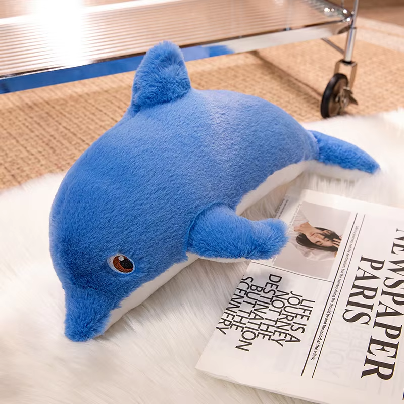 Cute Fluffy Dolphin Plush