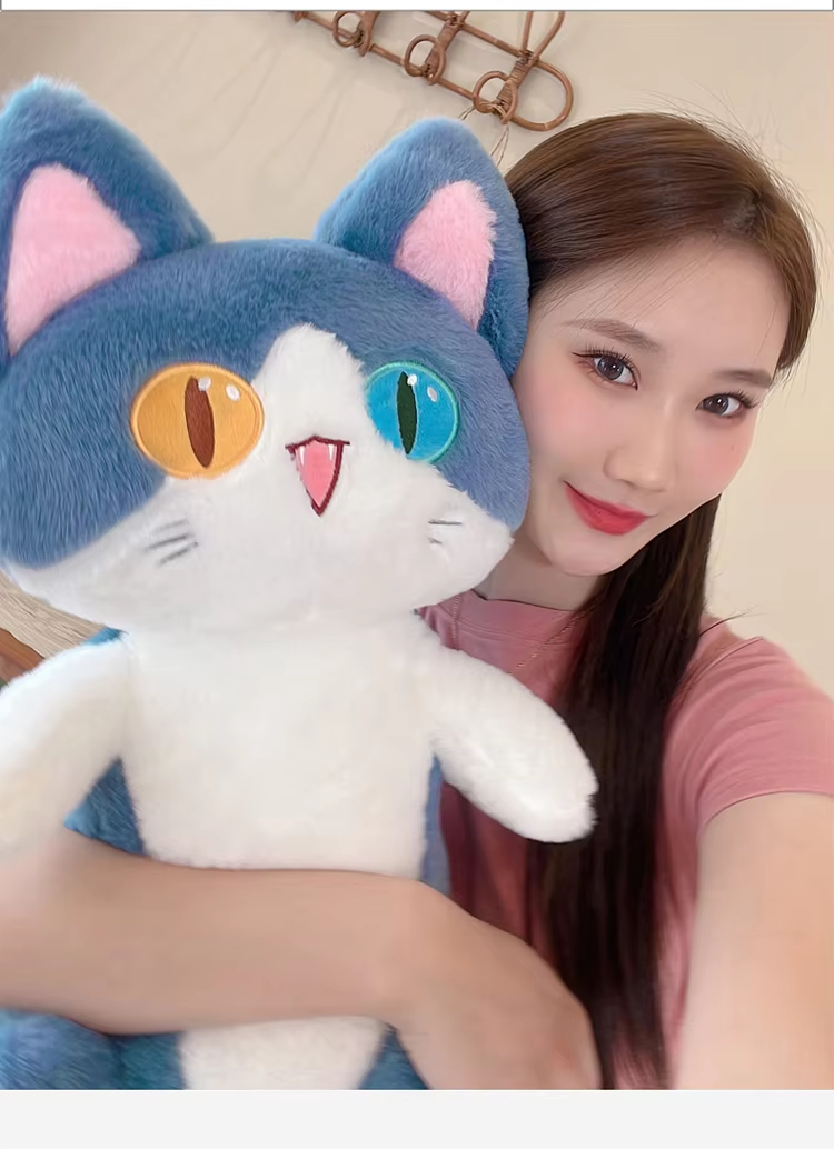 Long Fluffy Cat Shark Plush
