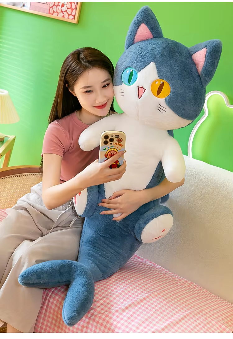 Long Fluffy Cat Shark Plush
