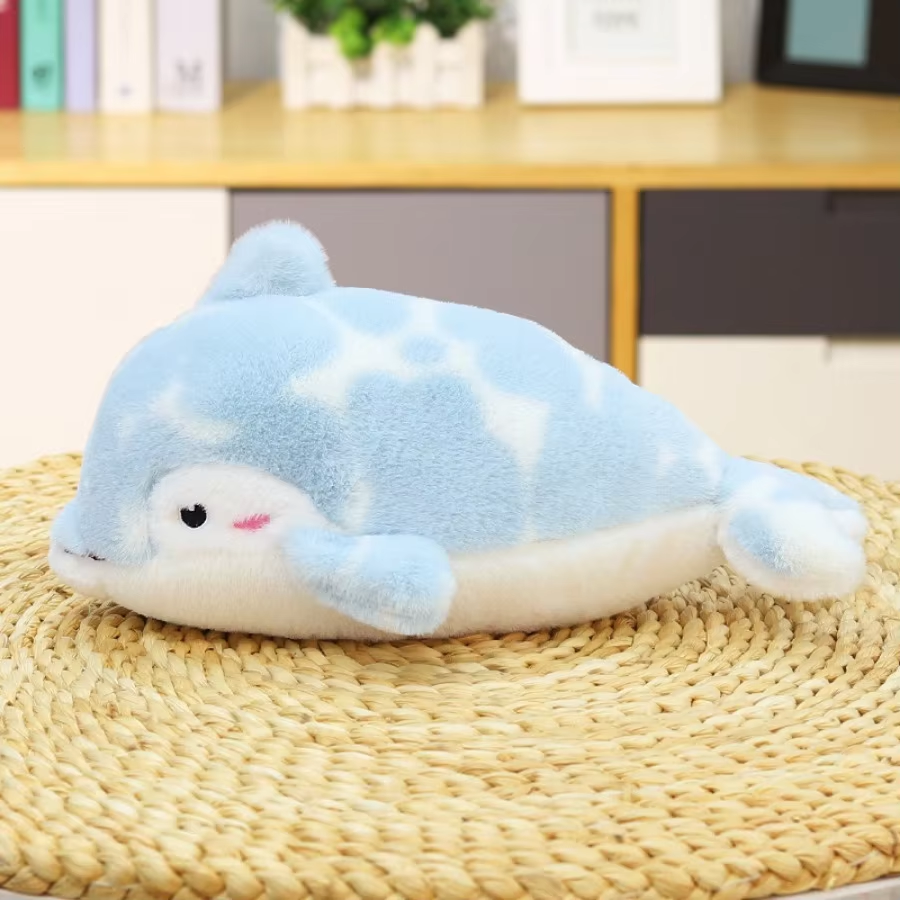 Fluffy Baby Dolphin Plush