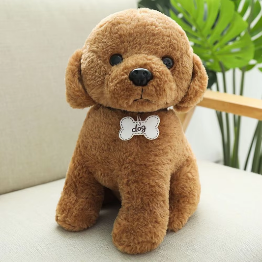 Cute Brown Bichon Plush