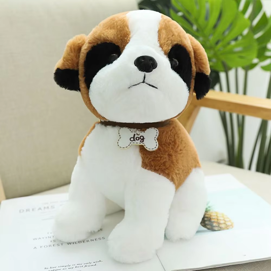 Cute Saint Bernard Puppy Plush