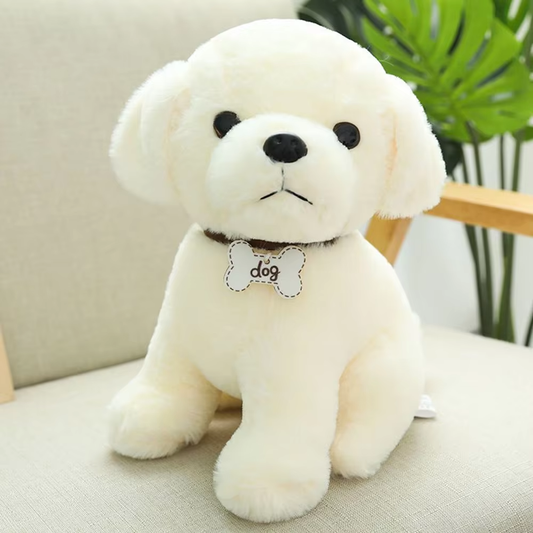 Cute White Poodle Plush